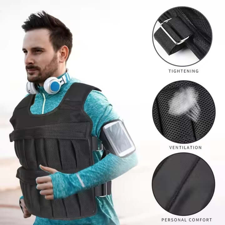 Weighted Vest for Strength & Endurance – 3kg to 50kg Options | Bear Labs - by Bear Labs Fit