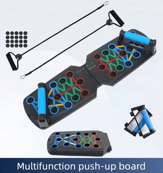 Push-Up Board with Elastic Cables – Multi-Grip Fitness Trainer for Total Upper Body Strength | Bear Labs - by Bear Labs Fit