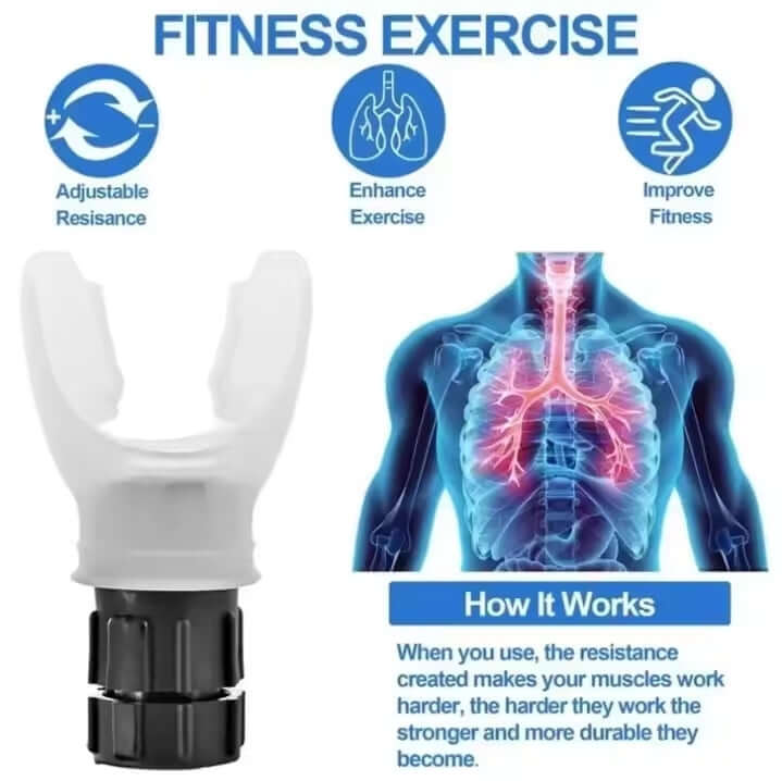 Breathing Trainer Lungmaxer – Improve Lung Capacity & Endurance | Bear Labs - by Bear Labs Fit