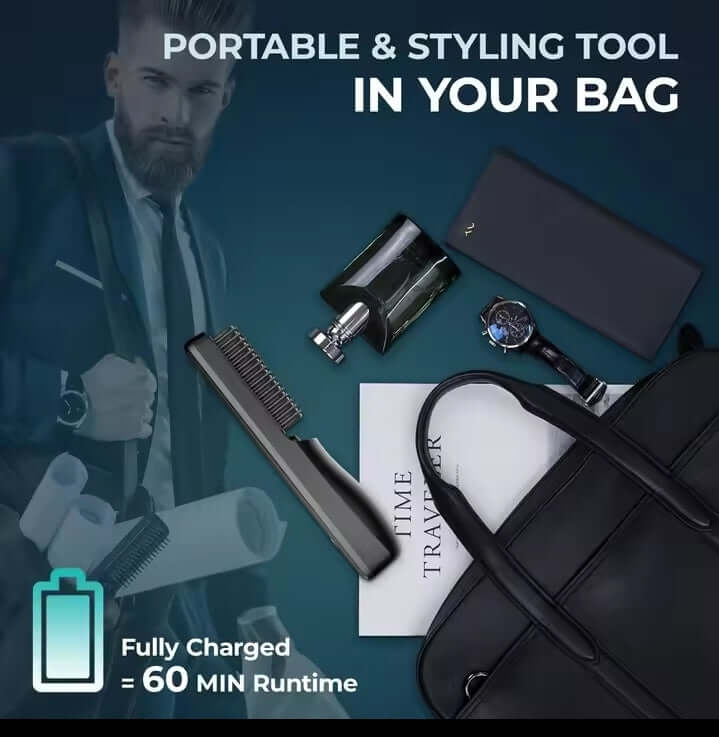 Wireless Heated Beard Comb – Groom & Style with Heat | Bear Labs - by Bear Labs Fit