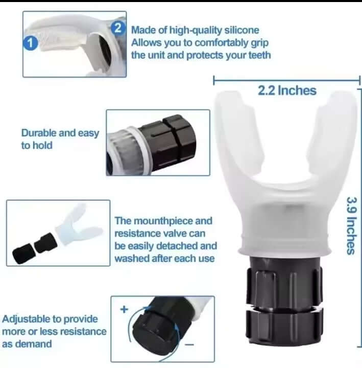 Breathing Trainer Lungmaxer – Improve Lung Capacity & Endurance | Bear Labs - by Bear Labs Fit